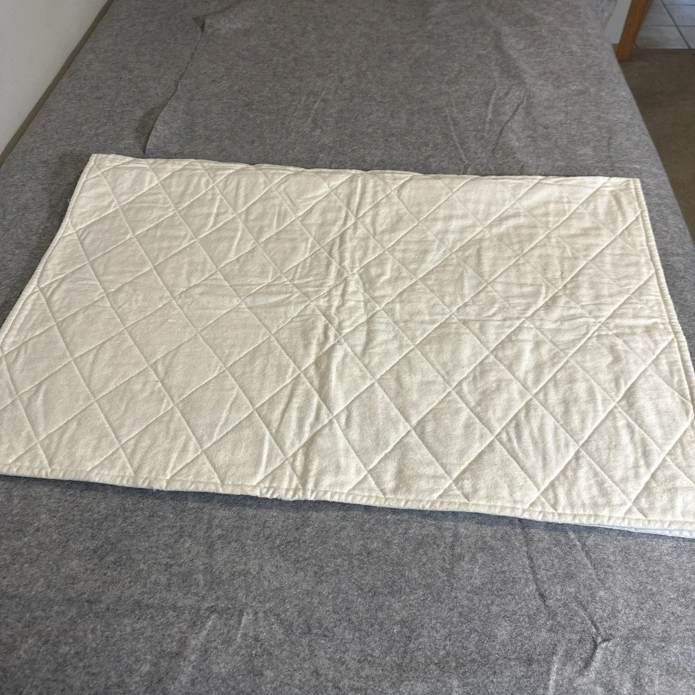 Handmade Baby Quilt Crib Blanket White Purple Mother‎ Goose